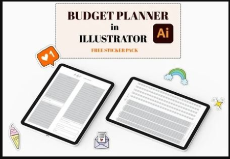 Design Digital Budget Planner in Adobe Illustrator