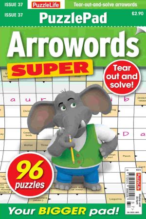 PuzzleLife PuzzlePad Arrowords Super   Issue 37, 2021
