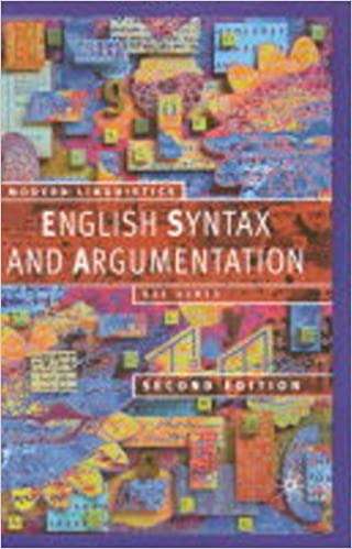Engish Syntax and Argumentation Ed 2