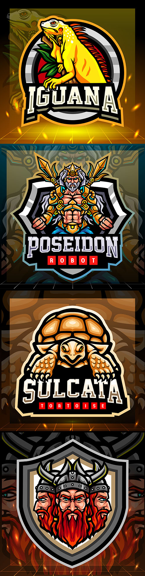 Mascot emblem gaming design cybersport illustration 8

