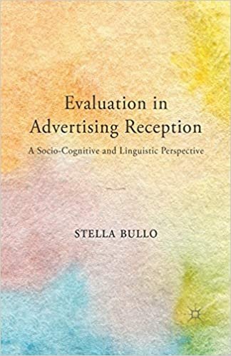 Evaluation in Advertising Reception: A Socio Cognitive and Linguistic Perspective