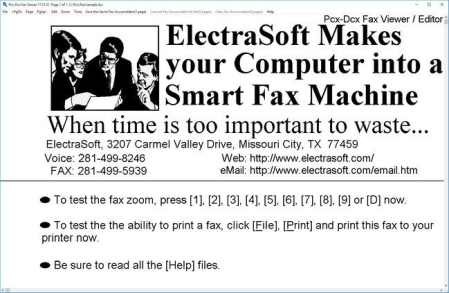 ElectraSoft Pcx-Dcx Fax Viewer 21.04.01
