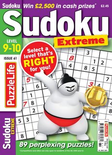 PuzzleLife Sudoku Extreme - Issue 61, 2021