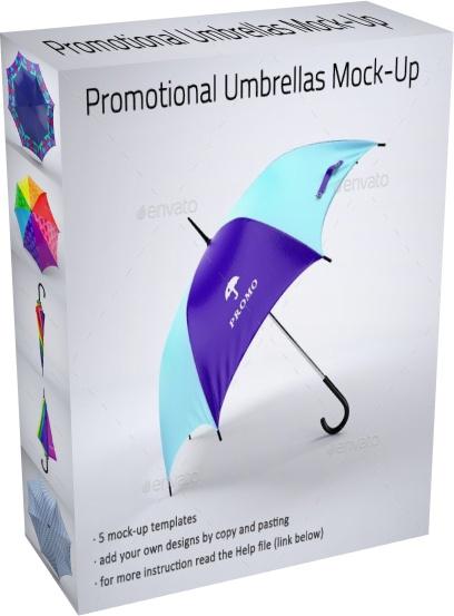 GraphicRiver - Promotional Umbrella Mock-Up
