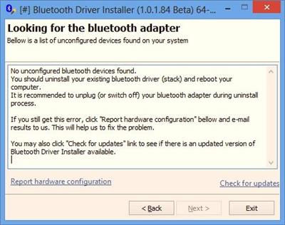 Bluetooth Driver Installer 1.0.0.142 beta