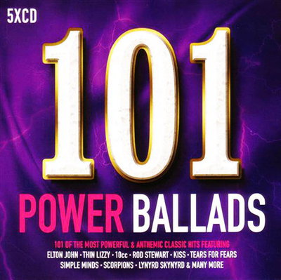 Varios artists - 101 Power Ballads(5 CDs) 2017