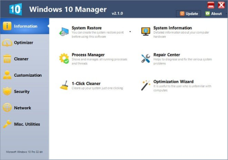 Yamicsoft Windows 10 Manager 3.4.7.1 Multilingual