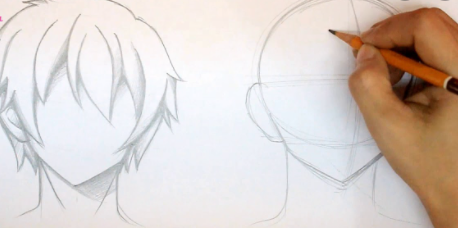 How to draw anime hair for Males/ boys