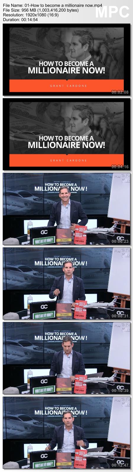 Grant Cardone - How To Become A Millionaire Now