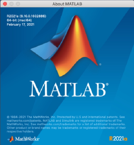 Mathworks Matlab 2021a 9.10.0 build 1602886 (Mac OS X) 42d66e3427c80caae24705026e72e64d