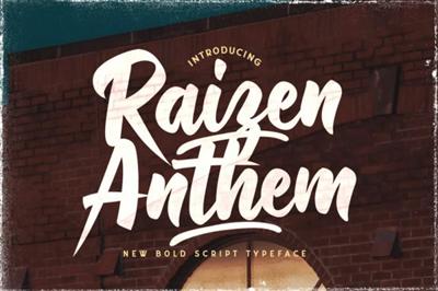 Raizen Anthem   Bold Script Font
