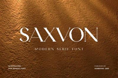 Saxvon Serif Display Font