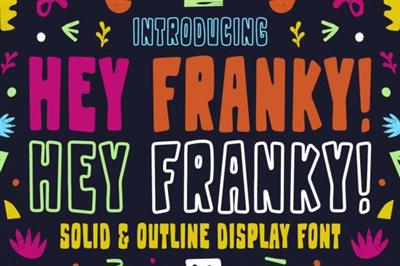 Hey Franky   Fun Display Font