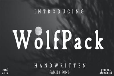 Wolfpack Family Font