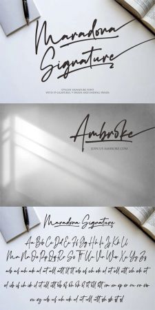 Maradona   A Stylish Signature Script Font