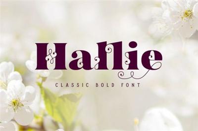 Hallie   Bold Classic Font
