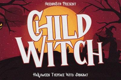 Child Witch   Halloween Typeface