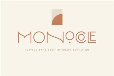 Monocole   Playful Sans Serif | 8 Fonts