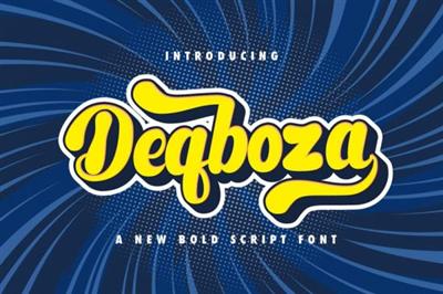 Deqboza   Retro Bold Script Font