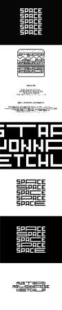 SpaceType   Blocky Sans Serif Font [2 Weights]