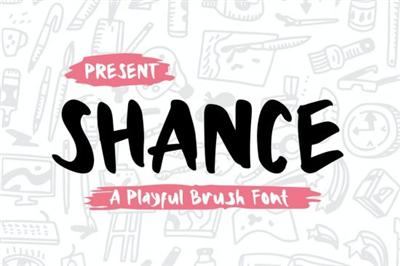Shance   A Playful Brush Font