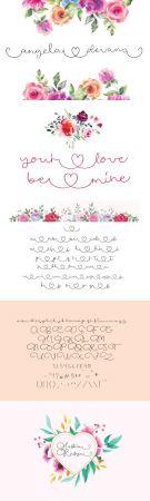 Angela Devano Wedding Love Calligraphy   Minimalist Script Font