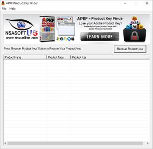 APKF Adobe Product Key Finder 2.6.0.0 + Portable
