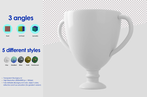 3d cup icon psd design template