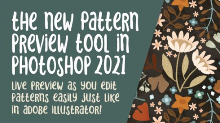 The New Pattern Preview in Photoshop 2021 - Using Pattern Preview to Arrange Procreate Drawn Motifs