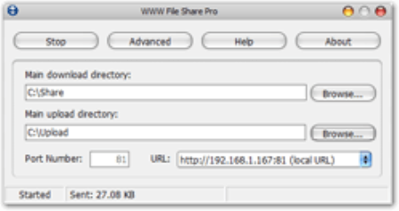 WWW File Share Pro 7.0