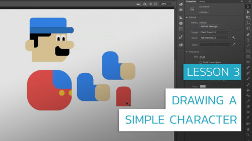 SkillShare - Beginners tutorial of Adobe Animate Lets move your character