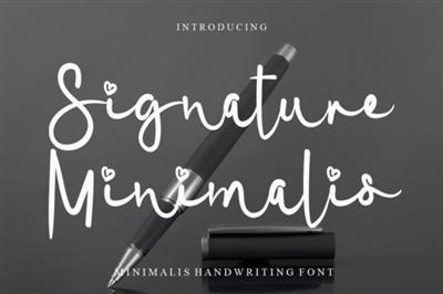 Signature Minimalis Font