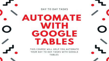 SkillShare - Automat Day to Day Tasks Google Tables