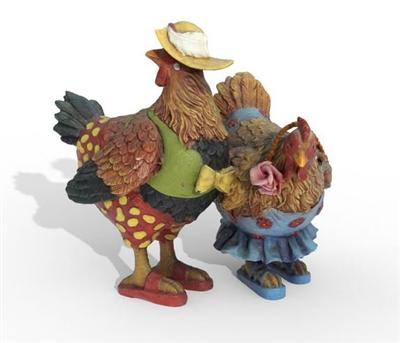Chicken and Rooster Accessories Premium 3D Model