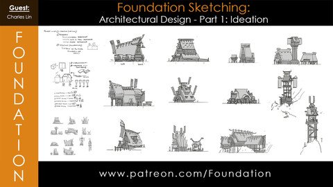 Foundation Patreon - Environment Concept Sketching Process with Fernanders Sam
