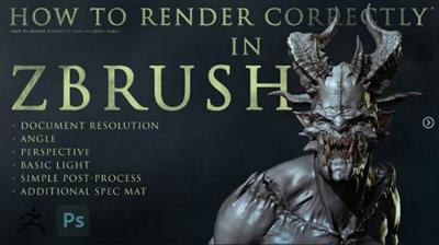 How to render correctly in ZBRUSH