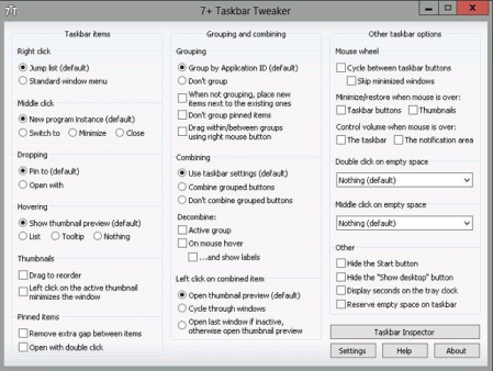 7+ Taskbar Tweaker 5.10.1 Multilingual