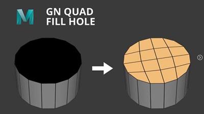 Artstation - GN Quad Fill Hole and PrimGen 2.02 - 2.13 for Maya