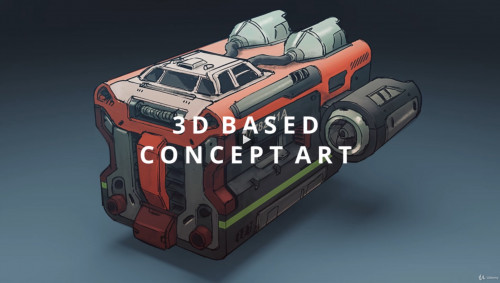  - Spaceship Concept Art with Affinity Photo and Blender 2.9 by Daniel Kim
