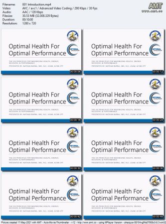 Optimal Health for Optimal  Performance 0bf98ec05ae44179809c9c8dcfaf6b80