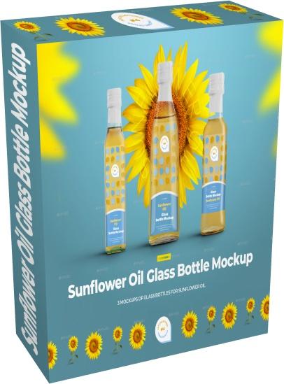 GraphicRiver - Mockups Plastic Sunflower Oil Bottles