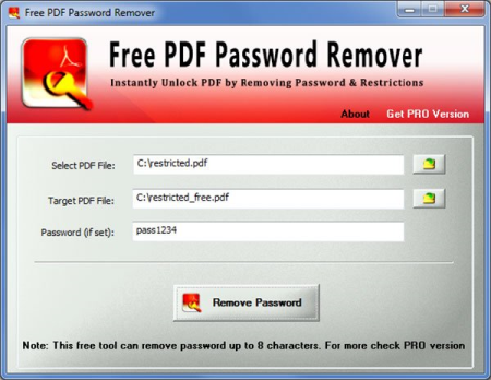 Free PDF Password Remover 11.0