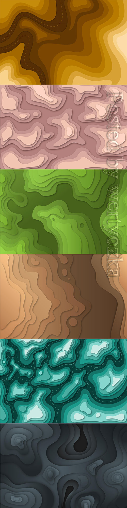 Abstract topographic vector background