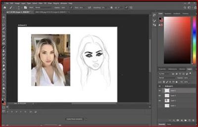How I Draw a Face! Using Photoshop