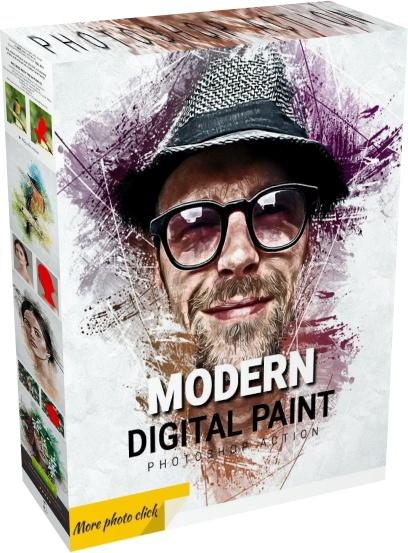 GraphicRiver - Modern Digital Paint Photoshop Action
