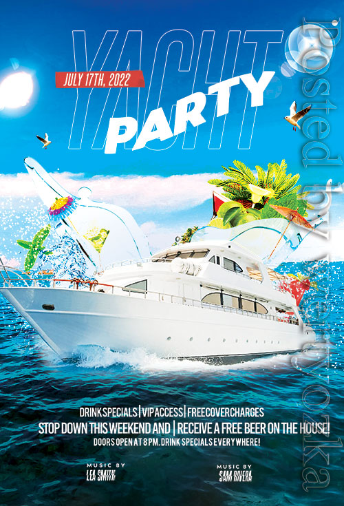 The Yacht Party Flyer PSD Template