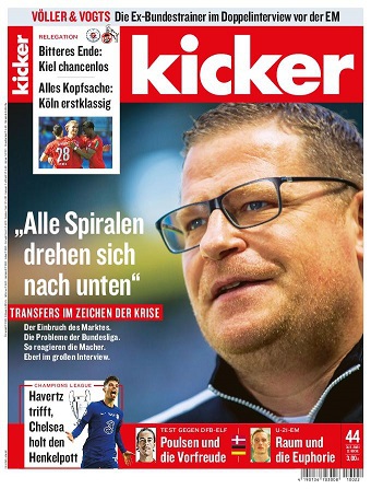 Cover: Kicker Sportmagazin No 44 vom 31  Mai 2021