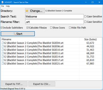 VovSoft Search Text in Files 2.1 + Portable