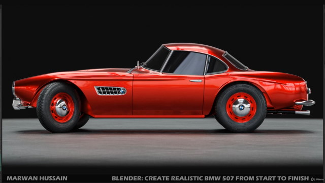 Blender: Create Realistic BMW 507 From Start to Finish (Blender 2.92)