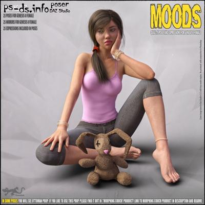 MOODS 2   POSES FOR GENESIS 8